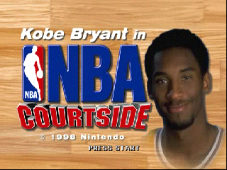 Kobe Bryant in NBA Courtside (Europe) Title Screen